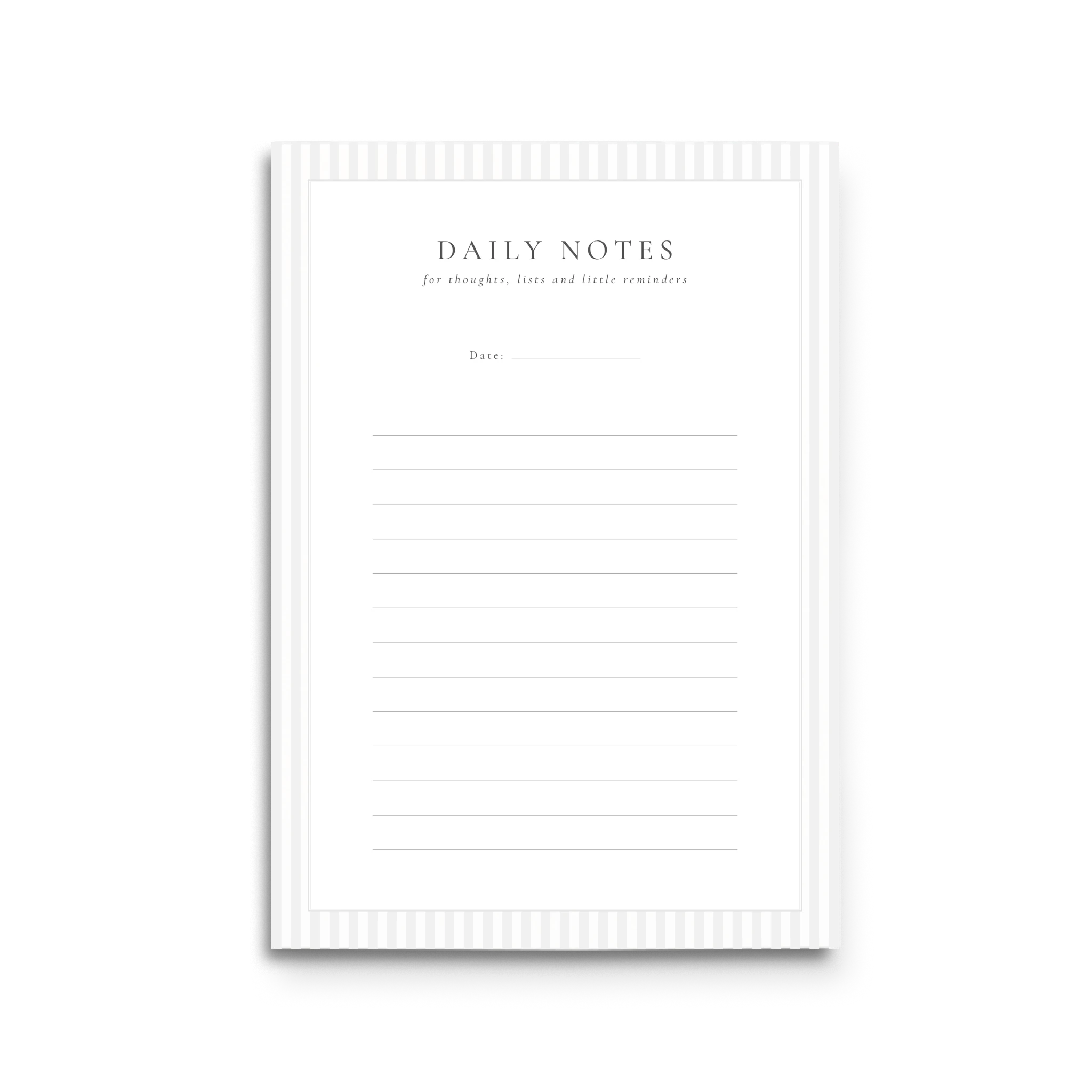 Notepad A5 Daily Notes