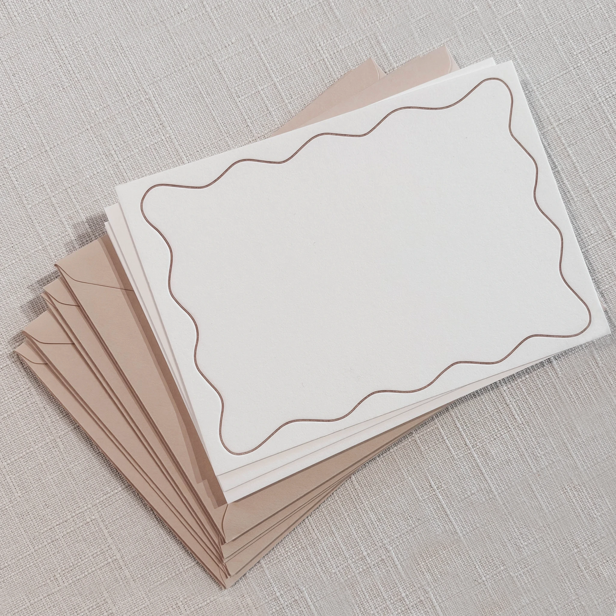 Notecard Set Wavy Frame