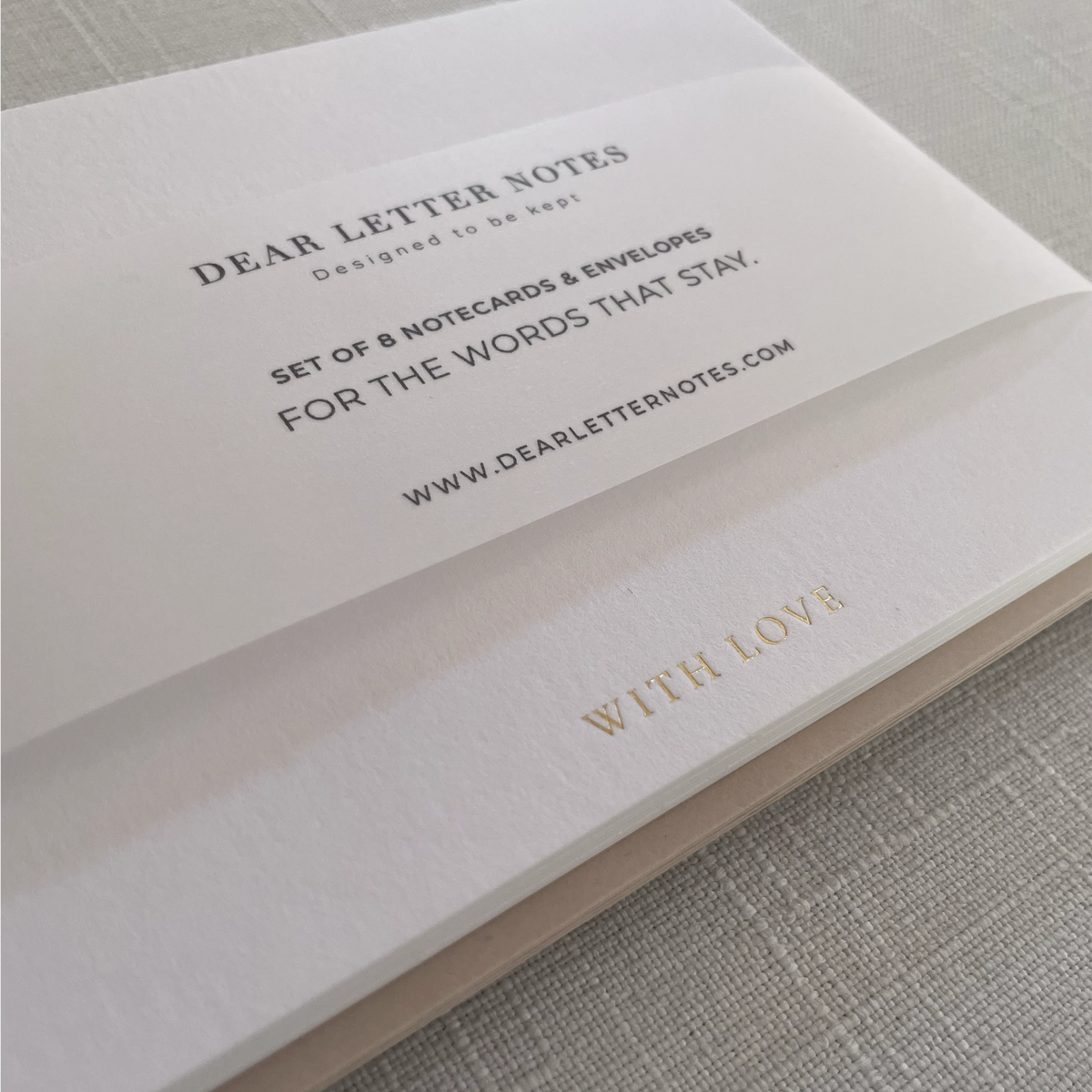 Notecard Set With Love